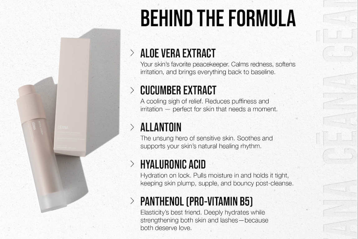 Cēana - Enriched Facial Gel Cleanser