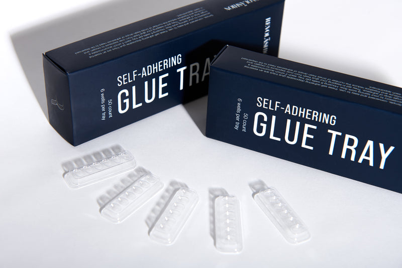 Self-Adhering Glue Trays (50 Disposable Pieces)